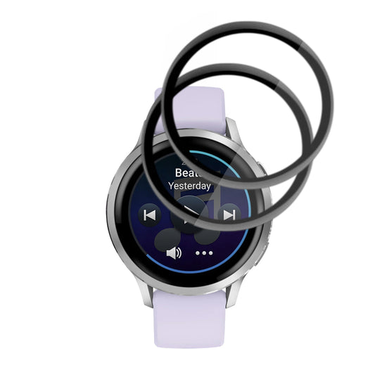 Película Protetora Techsuit Nano Flex para Garmin Venu 4 41mm, Conjunto de 2 peças, Plástico, Preta
