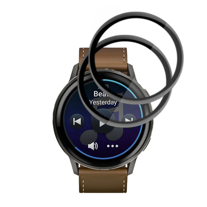 Película Protetora Techsuit Nano Flex para Garmin Venu 4 45mm, Conjunto de 2 peças, Plástico, Preta