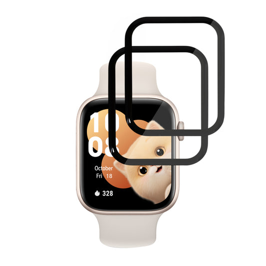 Folie de Proteção Techsuit Nano Flex para Honor Watch 5, Conjunto de 2 peças, Plástico, Preta