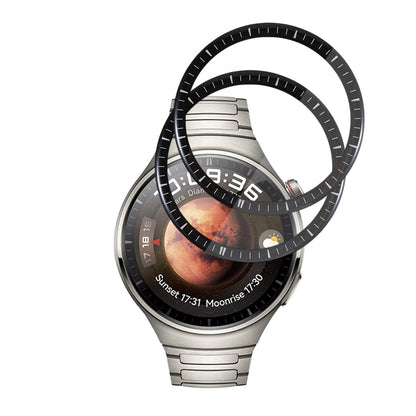 Película Protetora Techsuit Nano Flex para Huawei Watch 4 Pro, Conjunto de 2 peças, Plástico, Preta