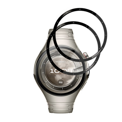 Película Protetora Techsuit Nano Flex para Huawei Watch 5 46mm, Conjunto de 2 peças, Plástico, Preta