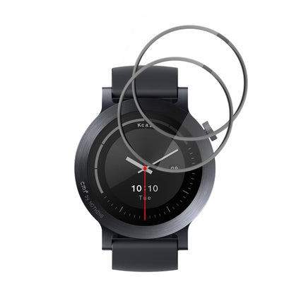 Folie de Proteção Techsuit Nano Flex para Nothing CMF Watch 3 Pro, Conjunto de 2 peças, Plástico, Preta