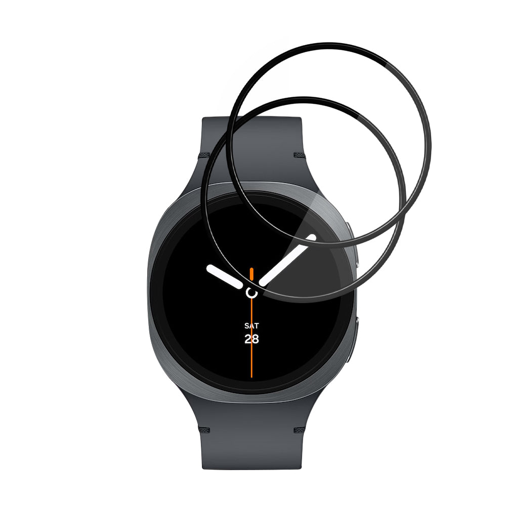 Película Protetora Techsuit Nano Flex para Samsung Galaxy Watch8 40mm, Conjunto de 2 peças, Plástico, Preta