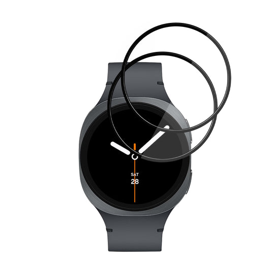 Película Protetora Techsuit Nano Flex para Samsung Galaxy Watch8 40mm, Conjunto de 2 peças, Plástico, Preta