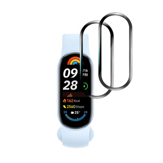 Película Protetora Techsuit Nano Flex para Xiaomi Smart Band 9, Conjunto de 2 peças, Plástico, Preta