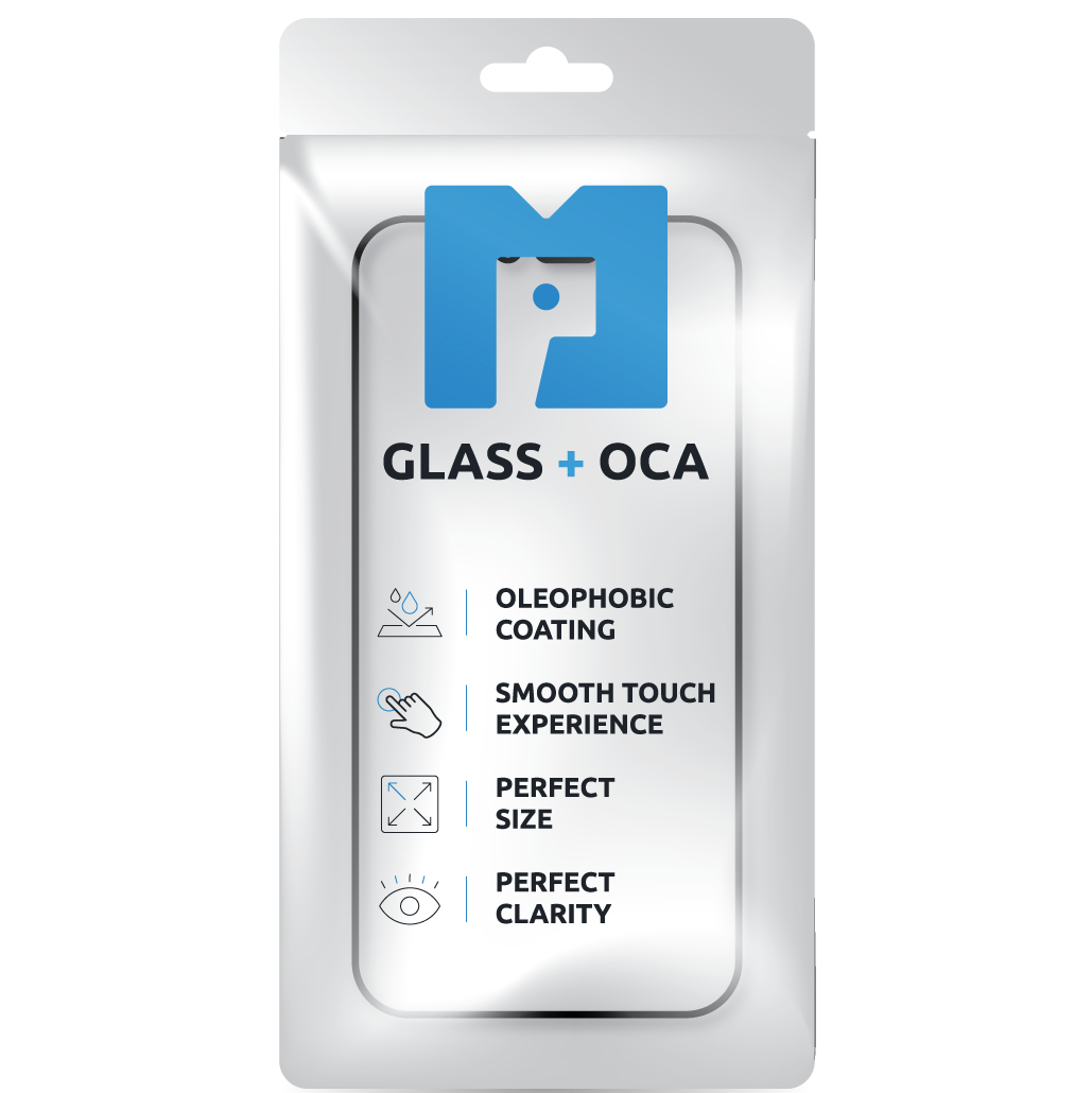 Vidro de Tela + OCA MP compatível com Apple iPhone 17 Pro, Preto