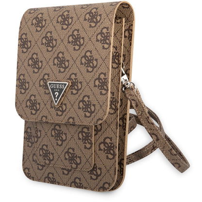 Bolsa Universal para Telefone, Guess, 4G Triangle Logo, Castanho