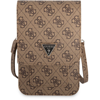 Bolsa Universal para Telefone, Guess, 4G Triangle Logo, Castanho
