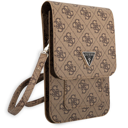 Bolsa Universal para Telefone, Guess, 4G Triangle Logo, Castanho