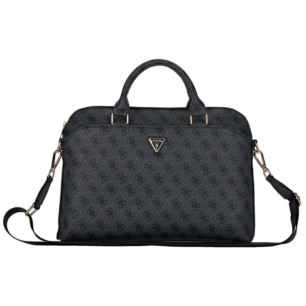 Mala Guess 4G Triangle Logo para Laptop 15 polegadas, Preta