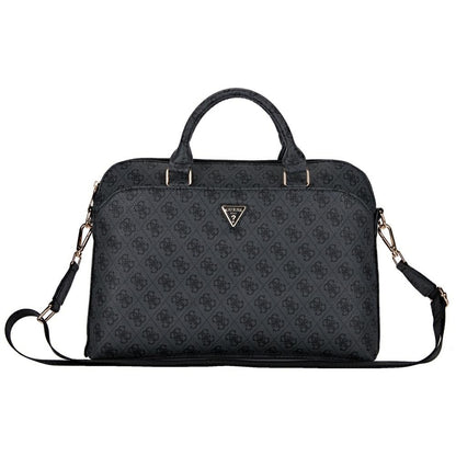 Mala Guess 4G Triangle Logo para Laptop 15 polegadas, Preta