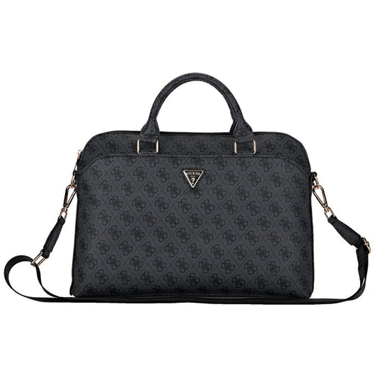 Mala Guess 4G Triangle Logo para Laptop 15 polegadas, Preta