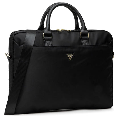 Mala Guess Triangle Logo para Portátil 16 polegadas, Preta