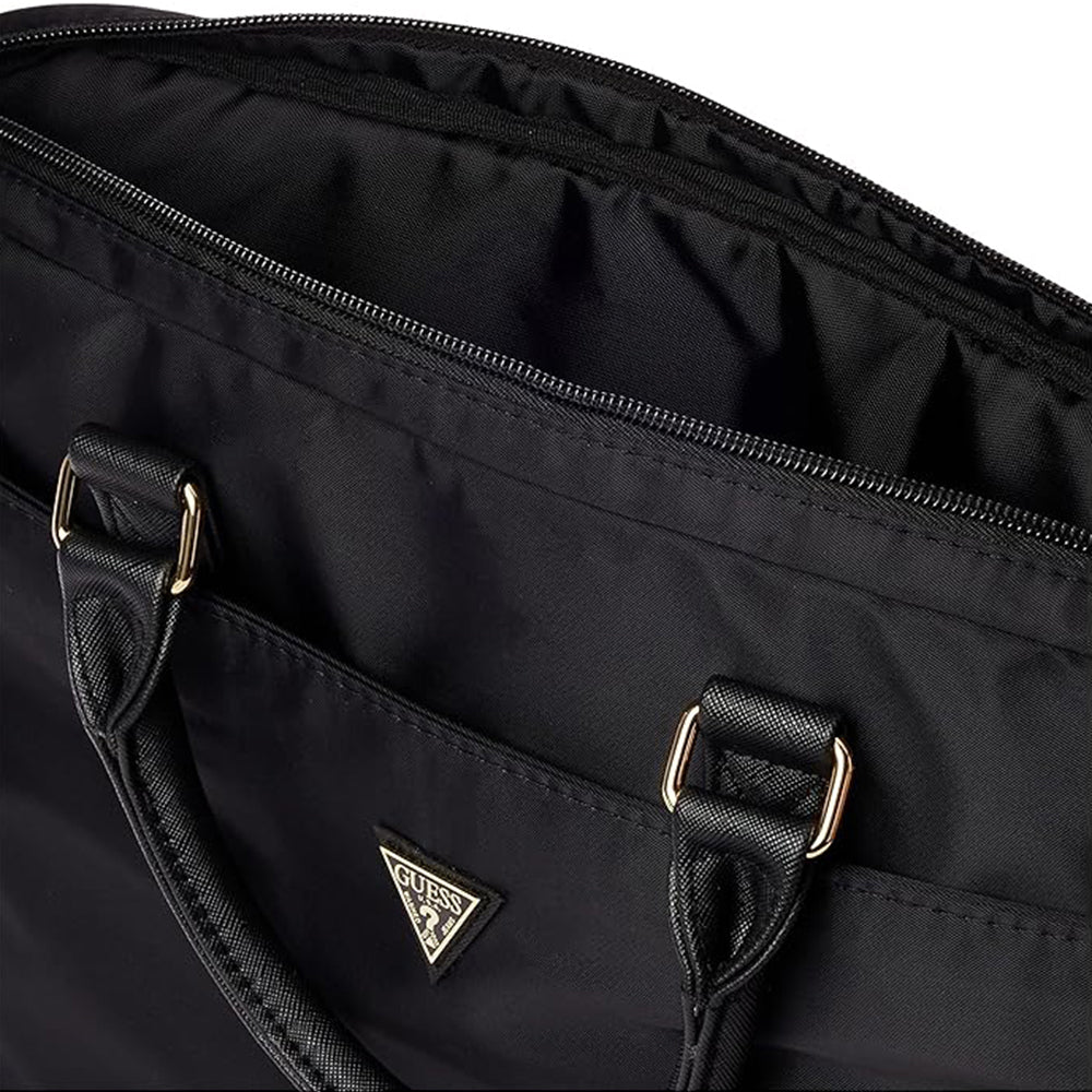 Mala Guess Triangle Logo para Portátil 16 polegadas, Preta