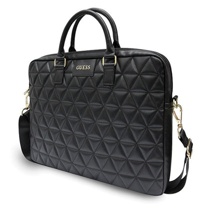 Mala Guess Quilted para Laptop 15 polegadas, Preta