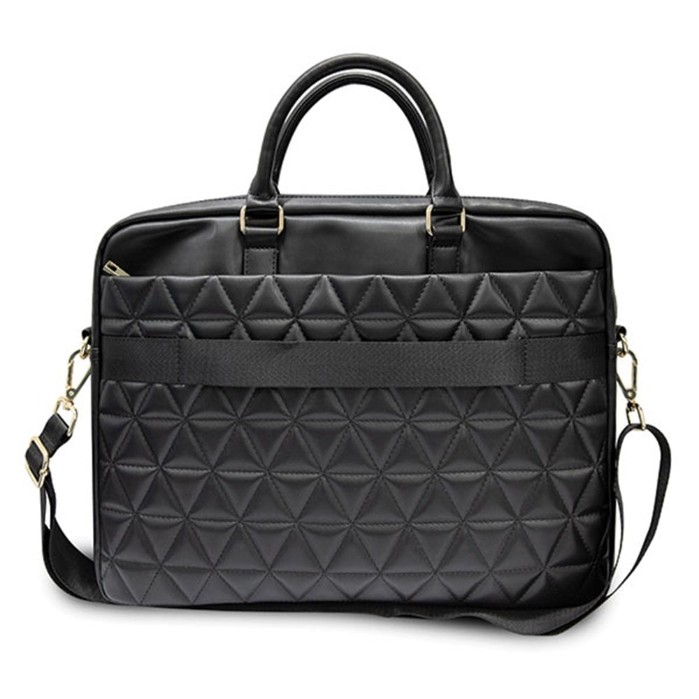 Mala Guess Quilted para Laptop 15 polegadas, Preta