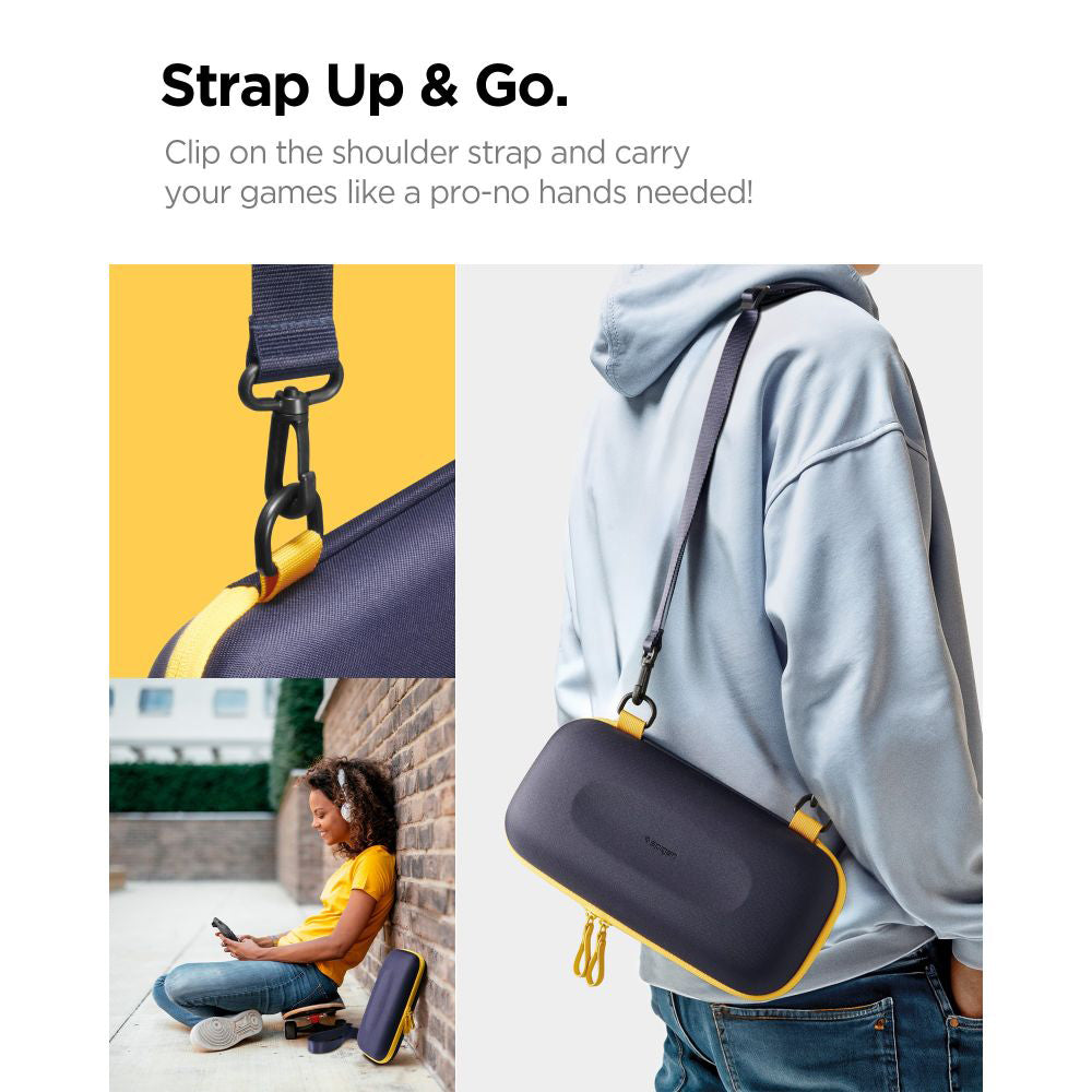 Bolsa de Proteção para Consola Spigen Nano Pop Pro para Nintendo Switch 2, Azul Marinho