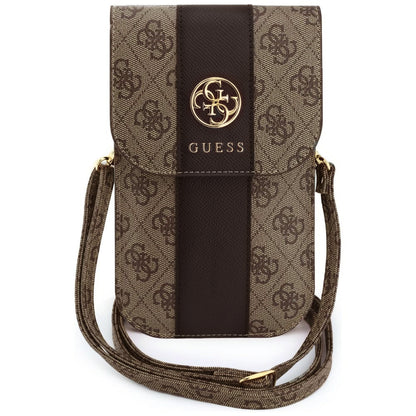 Mala Universal para Telemóvel, Guess, 4G Classic Logo Stripe, Castanha