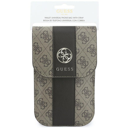 Mala Universal para Telemóvel, Guess, 4G Classic Logo Stripe, Castanha