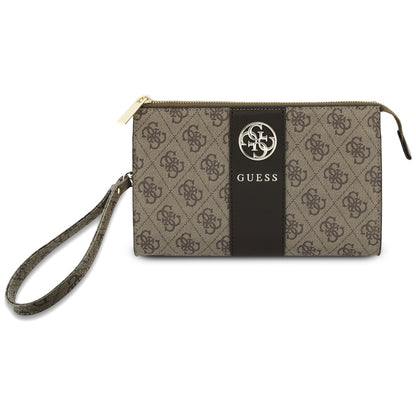 Bolsa Universal para Telemóvel, Guess, 4G Round Classic Logo Stripe, Castanha