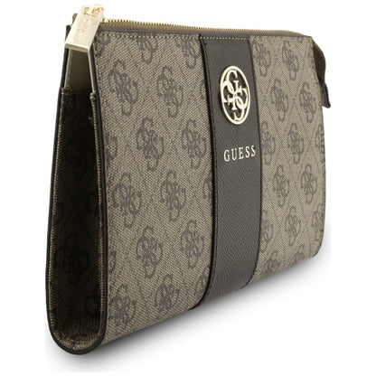 Bolsa Universal para Telemóvel, Guess, 4G Round Classic Logo Stripe, Castanha