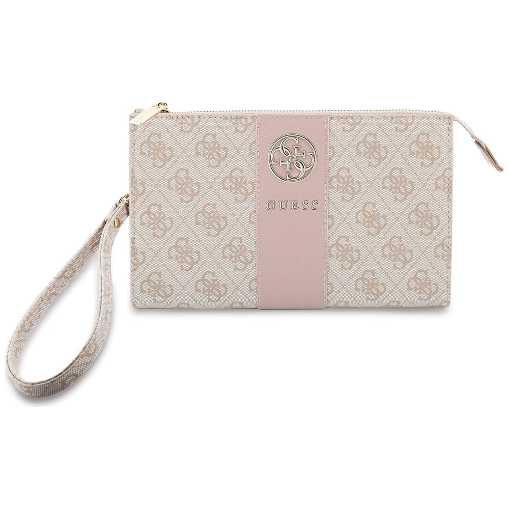 Bolsa Universal para Telemóvel, Guess, 4G Round Classic Logo Stripe, Rosa