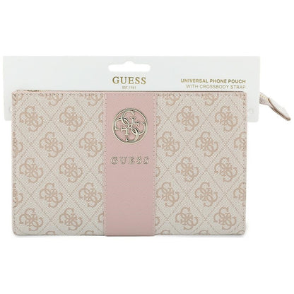 Bolsa Universal para Telemóvel, Guess, 4G Round Classic Logo Stripe, Rosa