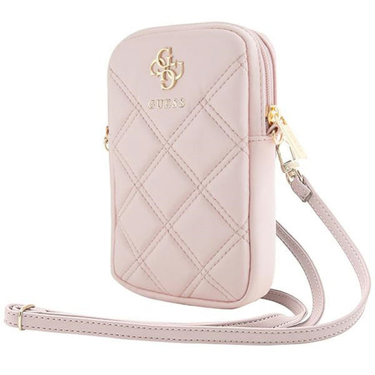 Bolsa Universal para Telefone, Guess, Quilted 4G, Rosa
