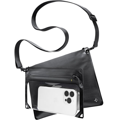 Mala e Capa Impermeável Universal Spigen Crossbag, Preta AMP09746