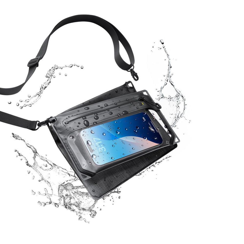 Mala e Capa Impermeável Universal Spigen Crossbag, Preta AMP09746