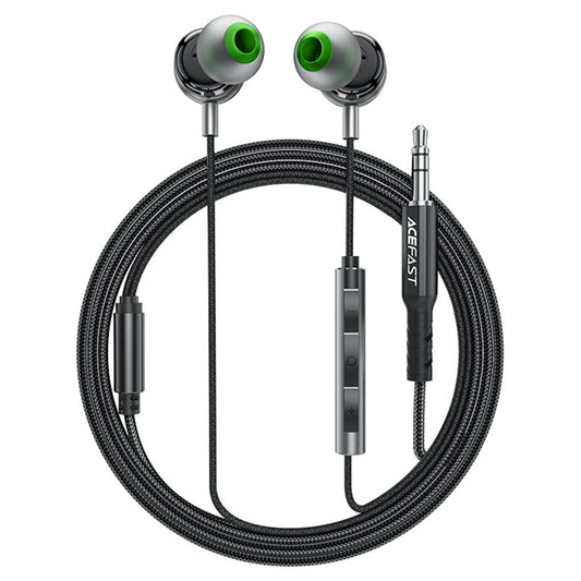 Auricular com fio 3.5mm Acefast L4, Preto