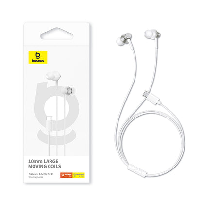 Handsfree 3.5mm Baseus Encok CZ11, Branco A0016434300213-Z1 