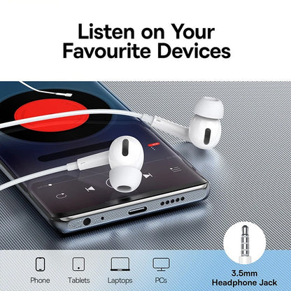 Handsfree 3.5mm Baseus Encok H18, Branco