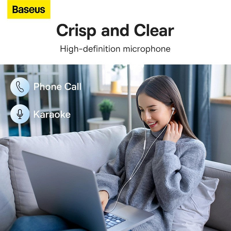 Handsfree 3.5mm Baseus Encok H18, Branco
