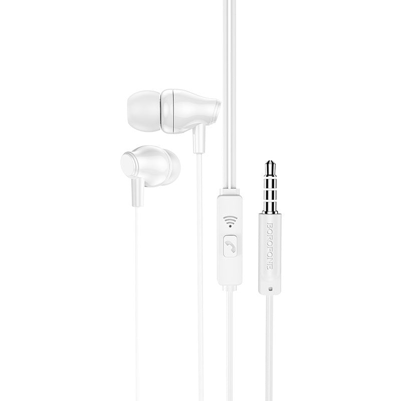 Auricular mãos-livres de 3,5 mm BM61 Wanderer, branco 