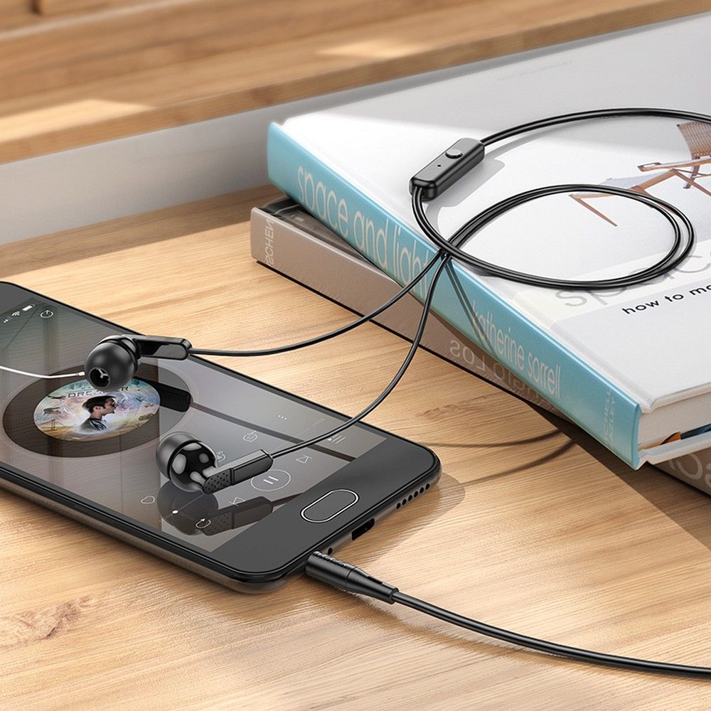 Handsfree 3.5mm HOCO M121, Preto