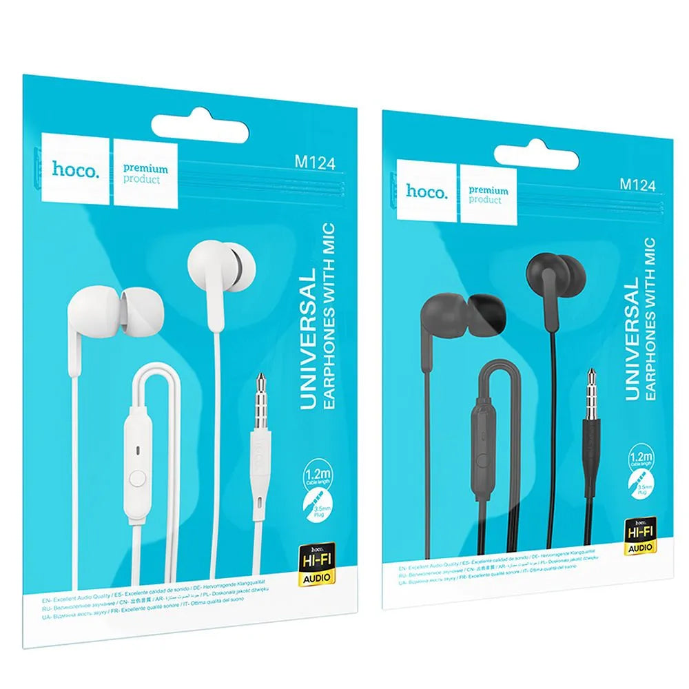 Handsfree 3.5mm HOCO M124, Black