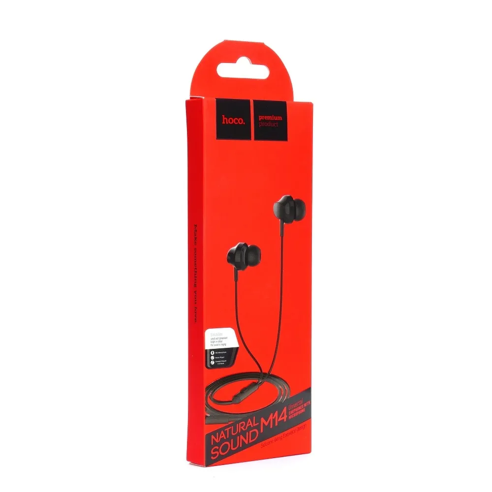 Handsfree 3.5mm HOCO M14, Preto