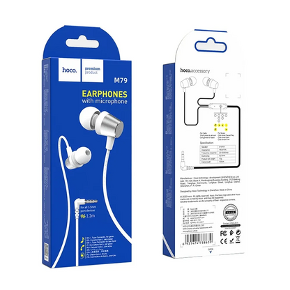 Handsfree 3.5mm HOCO M79, Branco