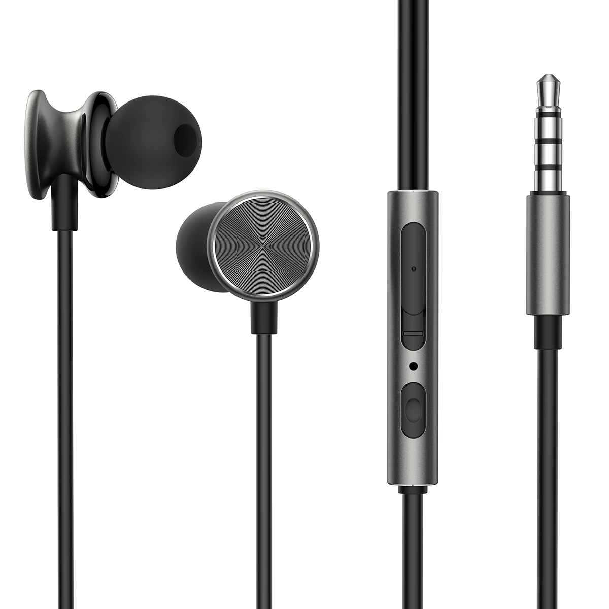 Handsfree 3.5mm Joyroom JR-EW03, Cinzento