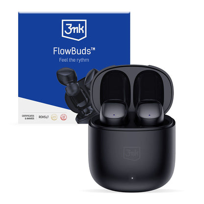 Handsfree Bluetooth 3MK FlowBuds, TWS, Preto