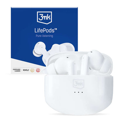 Auriculares Bluetooth 3MK LIFEPODS, TWS, ANC, Branco