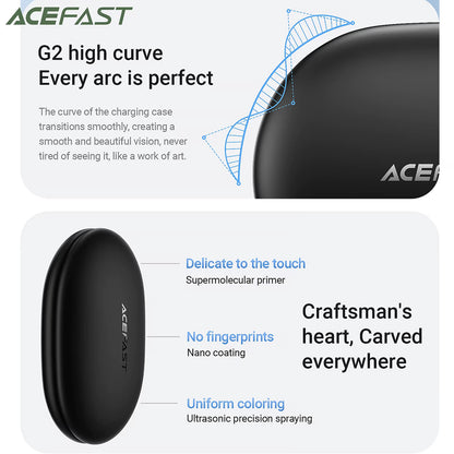 Handsfree Bluetooth Acefast FA002, TWS, Branco