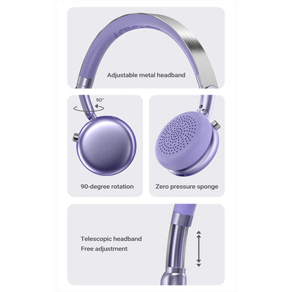 Handsfree Bluetooth Acefast H8, A2DP, ANC, Dourado