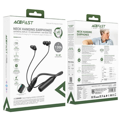 Handsfree Bluetooth Acefast N4, A2DP, Preto