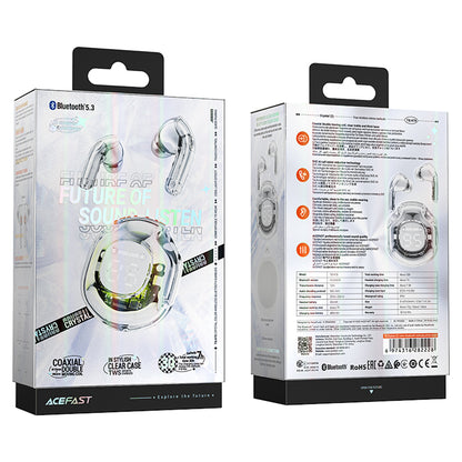 Handsfree Bluetooth Acefast T8, TWS, Branco