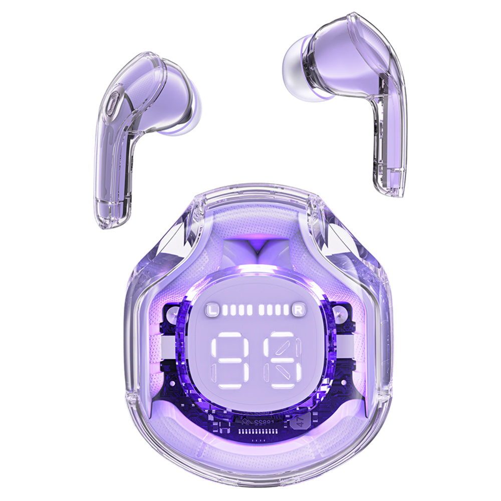Handsfree Bluetooth Acefast T8, TWS, Roxo