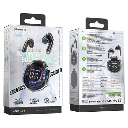 Handsfree Bluetooth Acefast T8, TWS, Preto