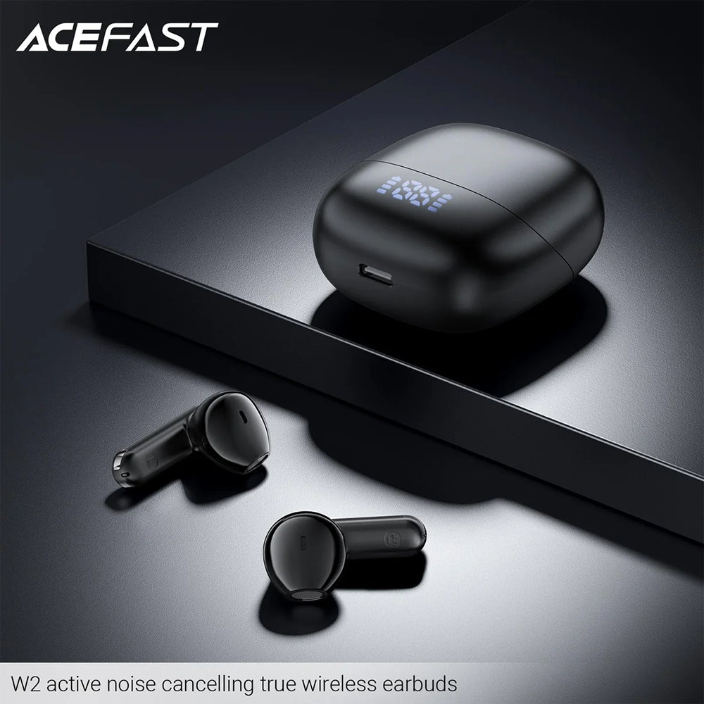 Handsfree Bluetooth Acefast W2, TWS, Preto