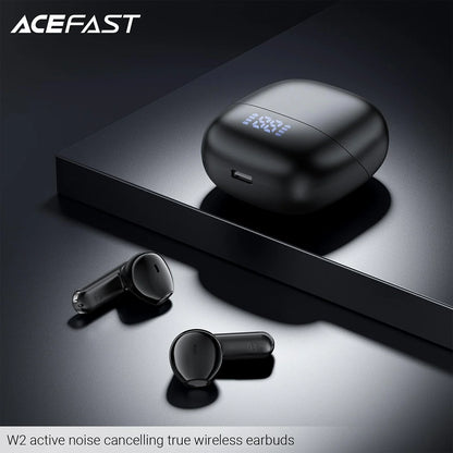 Handsfree Bluetooth Acefast W2, TWS, Preto